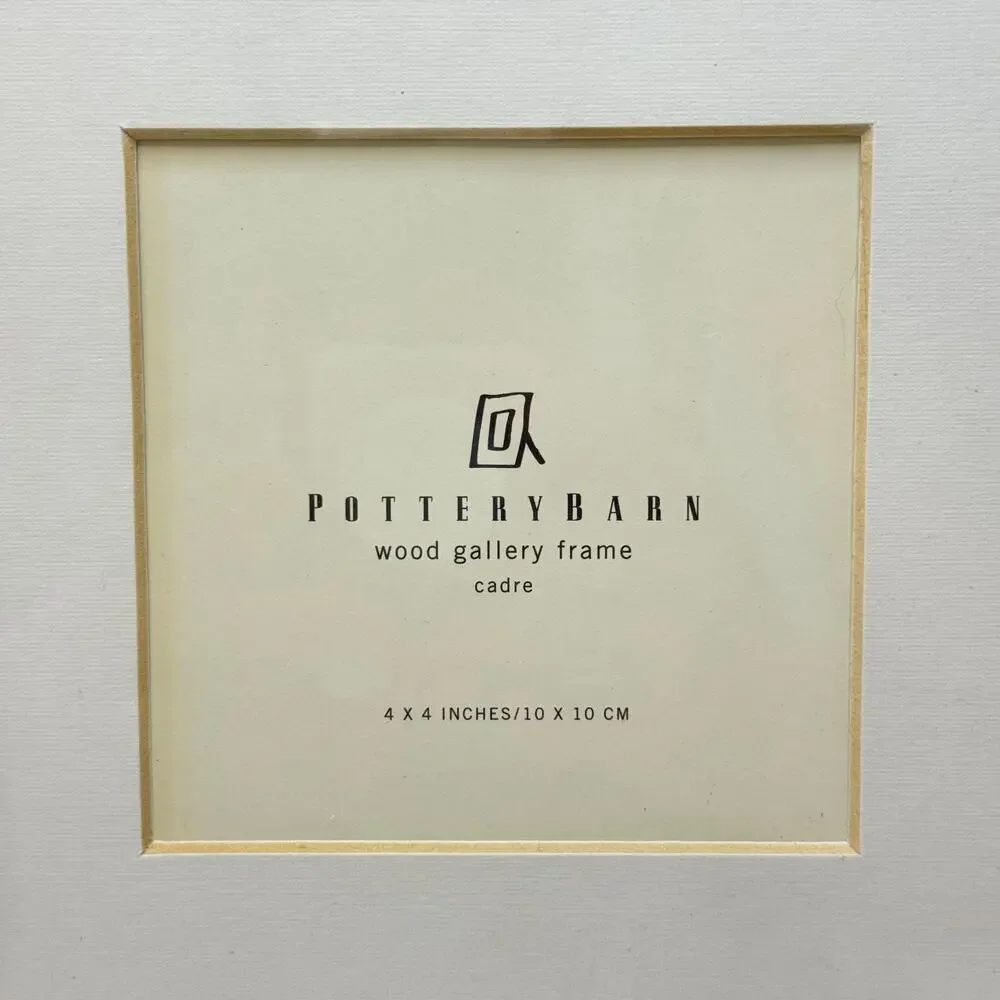 Pottery Barn Wood Gallery Picture Frame Cadre 4x4